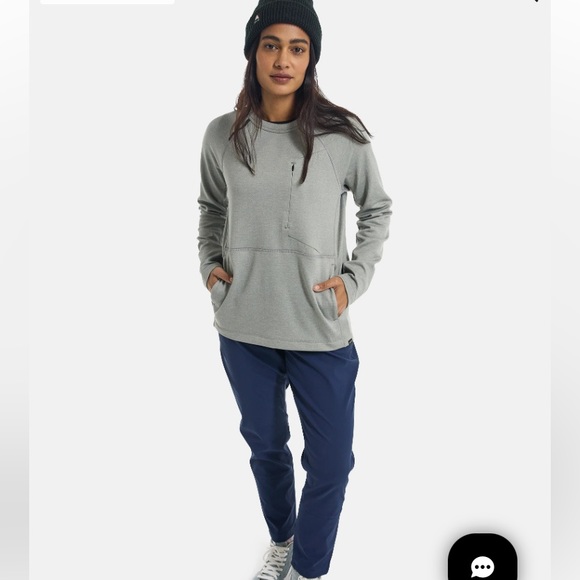 Women's Burton Multipath Grid Crewneck Fleece - Picture 8 of 9